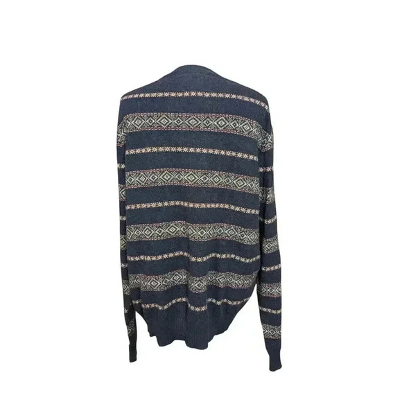 St. John's Bay Men's Navy XXL Long Sleeve Cozy Winter Knit Sweater - Picture 4 of 6